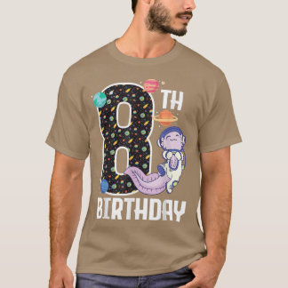 Camiseta Astronauta Aolotl Exterior 8 Anos 8 Anos 8 Anos