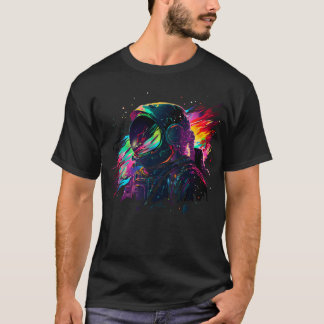 Camiseta Astronauta Arco-Íris