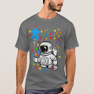 Camiseta Astronauta Astronauta Balão Autismo Espaço Ki