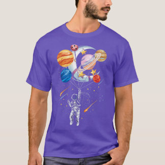 Camiseta Astronauta Astronauta Espacial Planetas T-Shirt