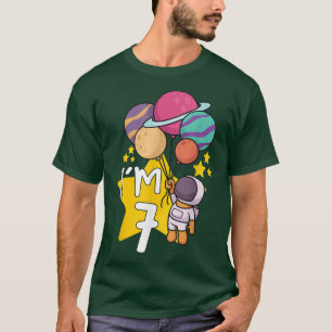 Camiseta Astronauta Astronomia Sistema Solar Crianças Espac
