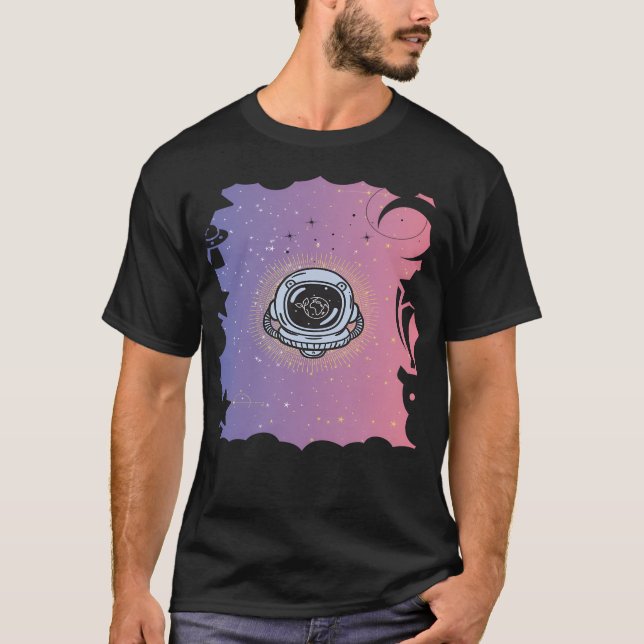Camiseta Astronauta Ausente De Um Planeta Saudável Terra (Frente)