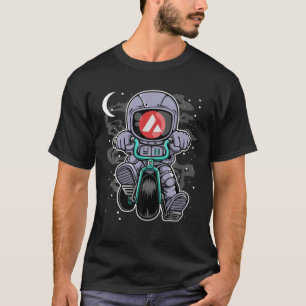 Camiseta Astronauta Avalanche AVAX Moedas À Lua Crypto T