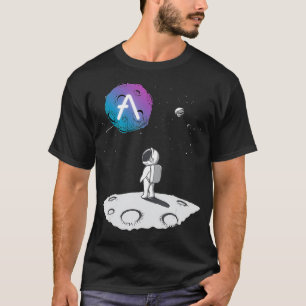 Camiseta Astronauta Ave Cryptocurrency Moon No Universo