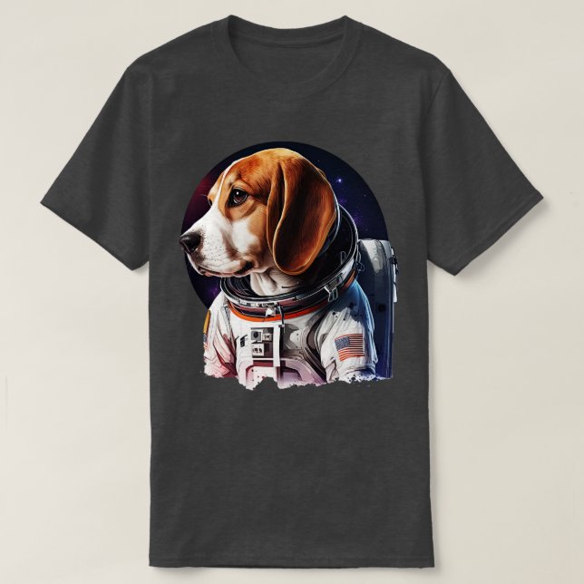 Camiseta Astronauta Beagle 3 (Frente do Design)