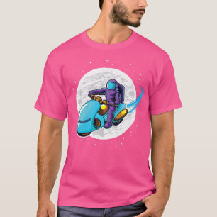 Camiseta Astronauta Biker Cosmonautas Espaciais Planetas da