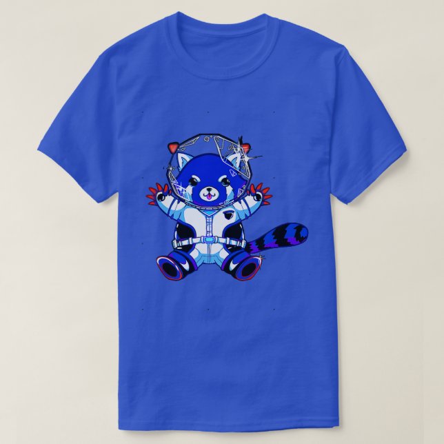 Camiseta Astronauta Blue Panda (Frente do Design)