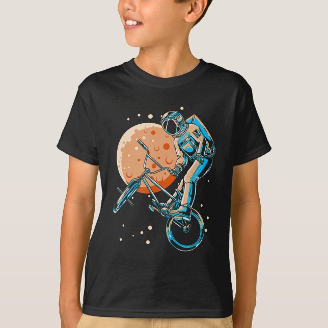 Camiseta Astronauta BMX Moon Space Biker (Frente)