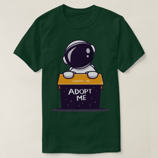 Camiseta Astronauta Bonito Na Caixa (Frente do Design)