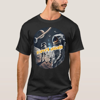 Camiseta Astronauta Brilhante Na Vida Espacial