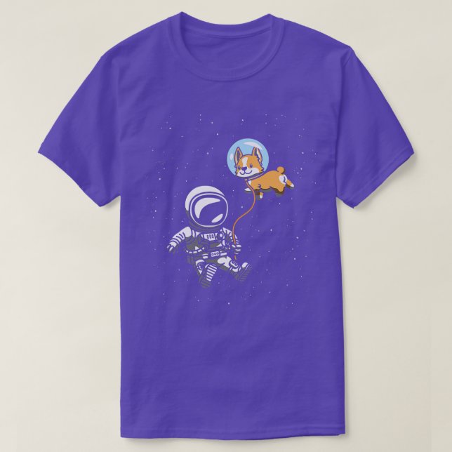 Camiseta Astronauta Cachorro Sobrecarga Espaço Viagem Cosmo (Frente do Design)