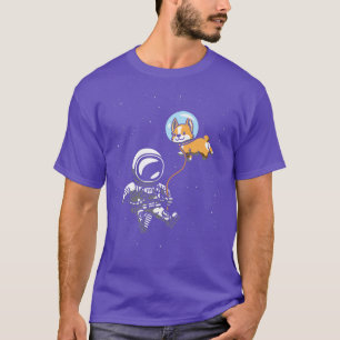 Camiseta Astronauta Cachorro Sobrecarga Espaço Viagem Cosmo