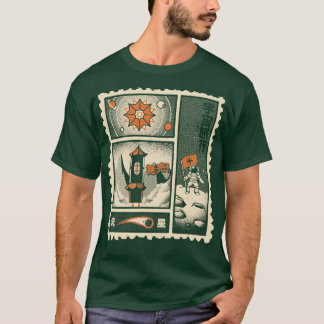 Camiseta Astronauta Carimbo Japonês Clássico por Tobe Fonse