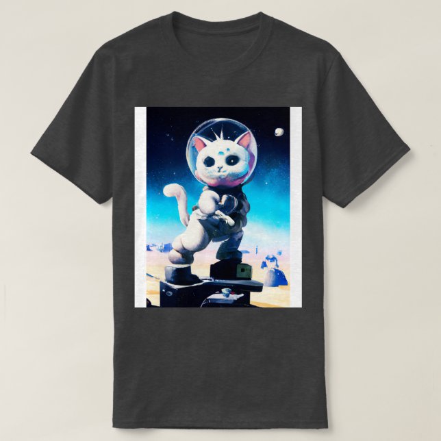 Camiseta Astronauta Cat (Frente do Design)