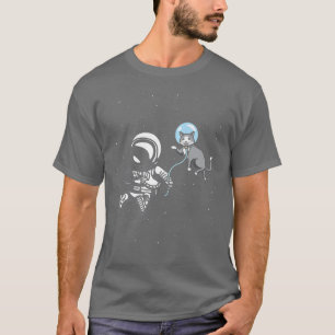 Camiseta Astronauta Cat Lover Outer Cat Space Viagem Cosmon