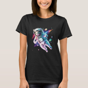 Camiseta Astronauta Catastronauta do Gato do Espaço Cósmico