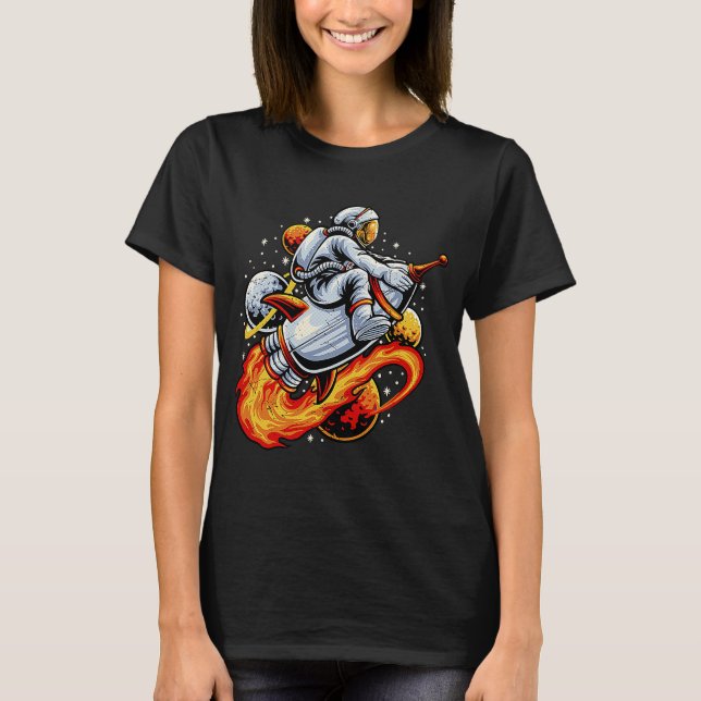 Camiseta Astronauta cavalga (Frente)