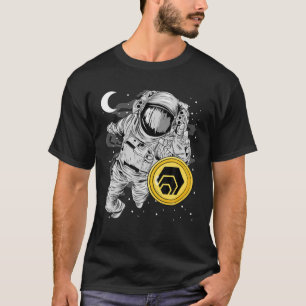 Camiseta Astronauta Chegando À Moeda HEX À Torre Crypto