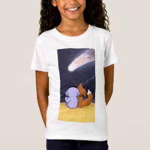 Camiseta Astronauta com o cão olha para o cometa