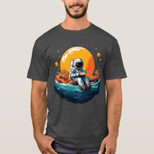Camiseta Astronauta Come Espaço Dos Marinheiros Oferece Esp