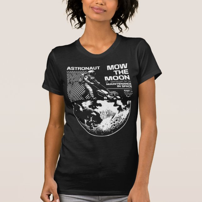 Camiseta Astronauta Corta a Grama na Lua – Manutenção Diver (Frente)