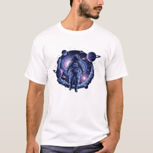 Camiseta Astronauta Cósmico Espaço Galáxia Surre