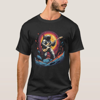 Camiseta Astronauta Cósmico Guitarrista