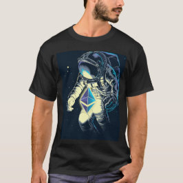 Camiseta Astronauta Cripto Eeteu - ETH Para A Lua
