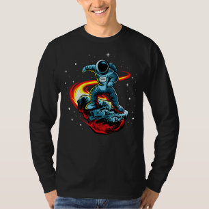 Camiseta Astronauta da Força Espacial do Dia Asteroide da C
