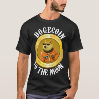 Camiseta Astronauta Da Lua Dos Homens Legal Cripto Cão