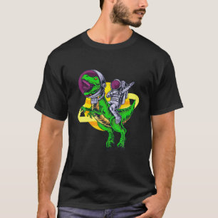 Camiseta Astronauta Dabbing Fazendo Rex No Espaço Engraça