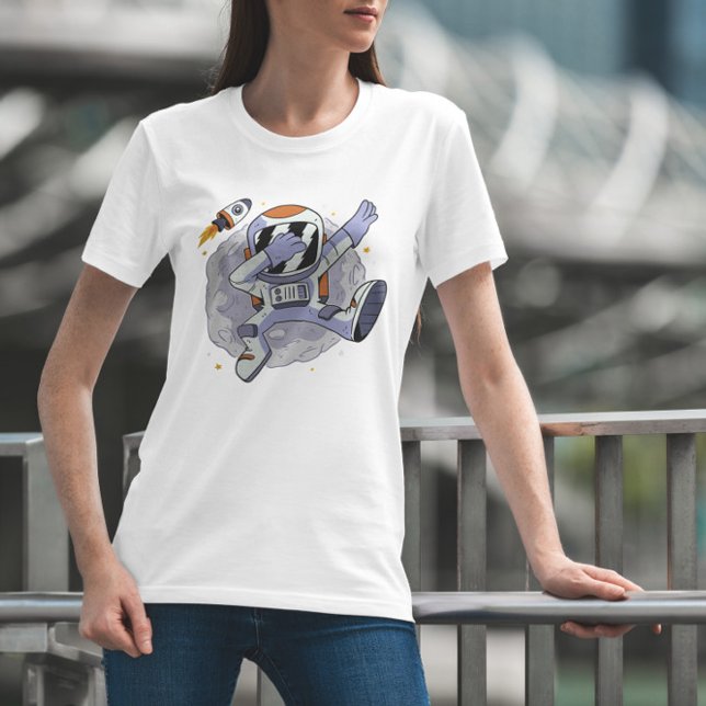 Camiseta Astronauta Dabbing no espaço (Criador carregado)