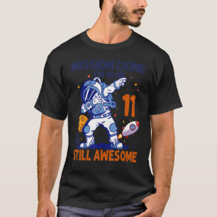 Camiseta Astronauta de 11 anos Planeta Espacial 11 Astronau
