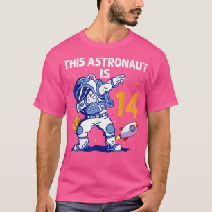 Camiseta Astronauta de 14 anos Planeta Espacial 14 de Astro