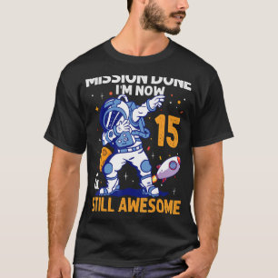 Camiseta Astronauta de 15 anos Planeta Espacial 15 de Astro