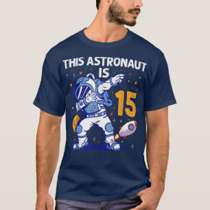 Camiseta Astronauta de 15 anos Planeta Espacial 15 de Astro
