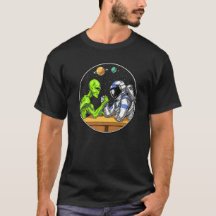 Camiseta Astronauta de Alienígena Espacial Ficção Científic