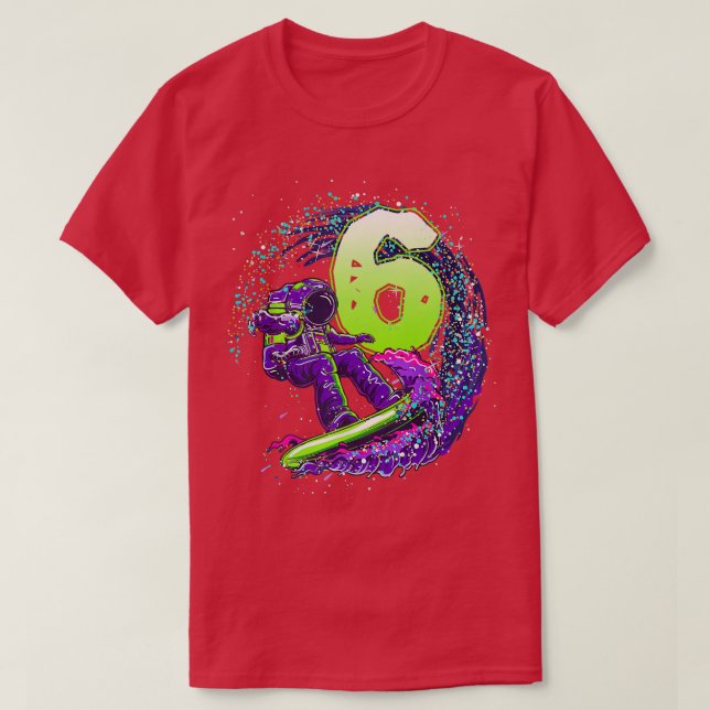 Camiseta Astronauta de Astronauta de Astronauta de Aniversá (Frente do Design)