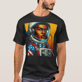 Camiseta Astronauta de BD no Estilo de Arte