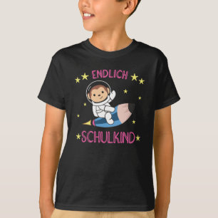 Camiseta Astronauta de Bolsa de Macaco da Escola Escolar de