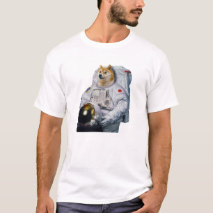 Camiseta Astronauta De Cães Para A Lua