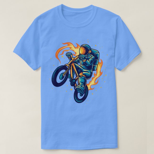 Camiseta Astronauta de ciclismo (Frente do Design)