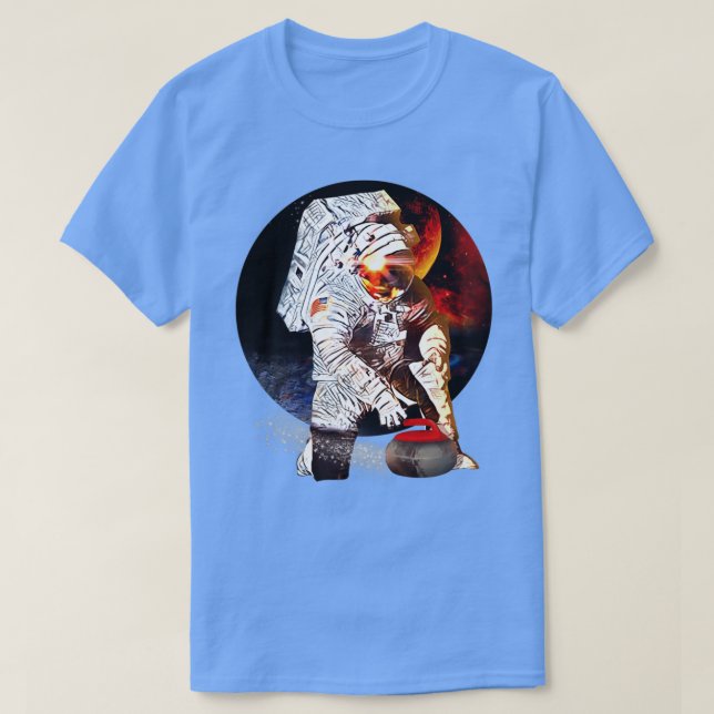 Camiseta Astronauta de cotovelo 2 (Frente do Design)