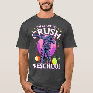 Camiseta Astronauta de Dabbing na pré-escola de volta à esc