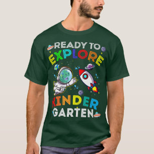 Camiseta Astronauta De Dino Espacial Pronta Para Eplorar