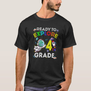 Camiseta Astronauta De Dino Espacial Pronta Para Explorar O