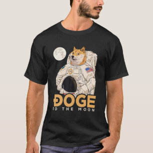 Camiseta Astronauta De Dogecoina Para A Choragem HDL De Cad