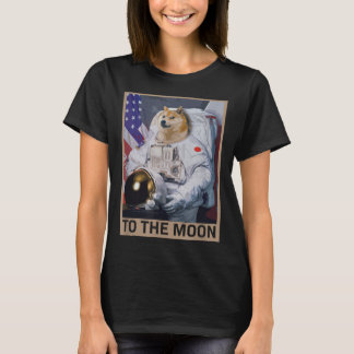 Camiseta Astronauta De Dogecoína Para A Cry HDL Da Cadeia L