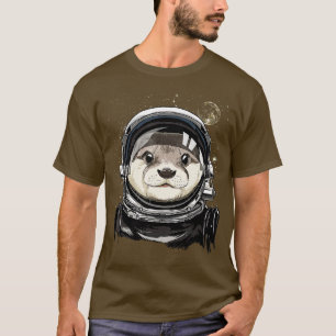 Camiseta Astronauta de Exploração Espacial do Exterior Sobr