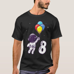 Camiseta Astronauta de Festa de aniversário infantil de 8 a